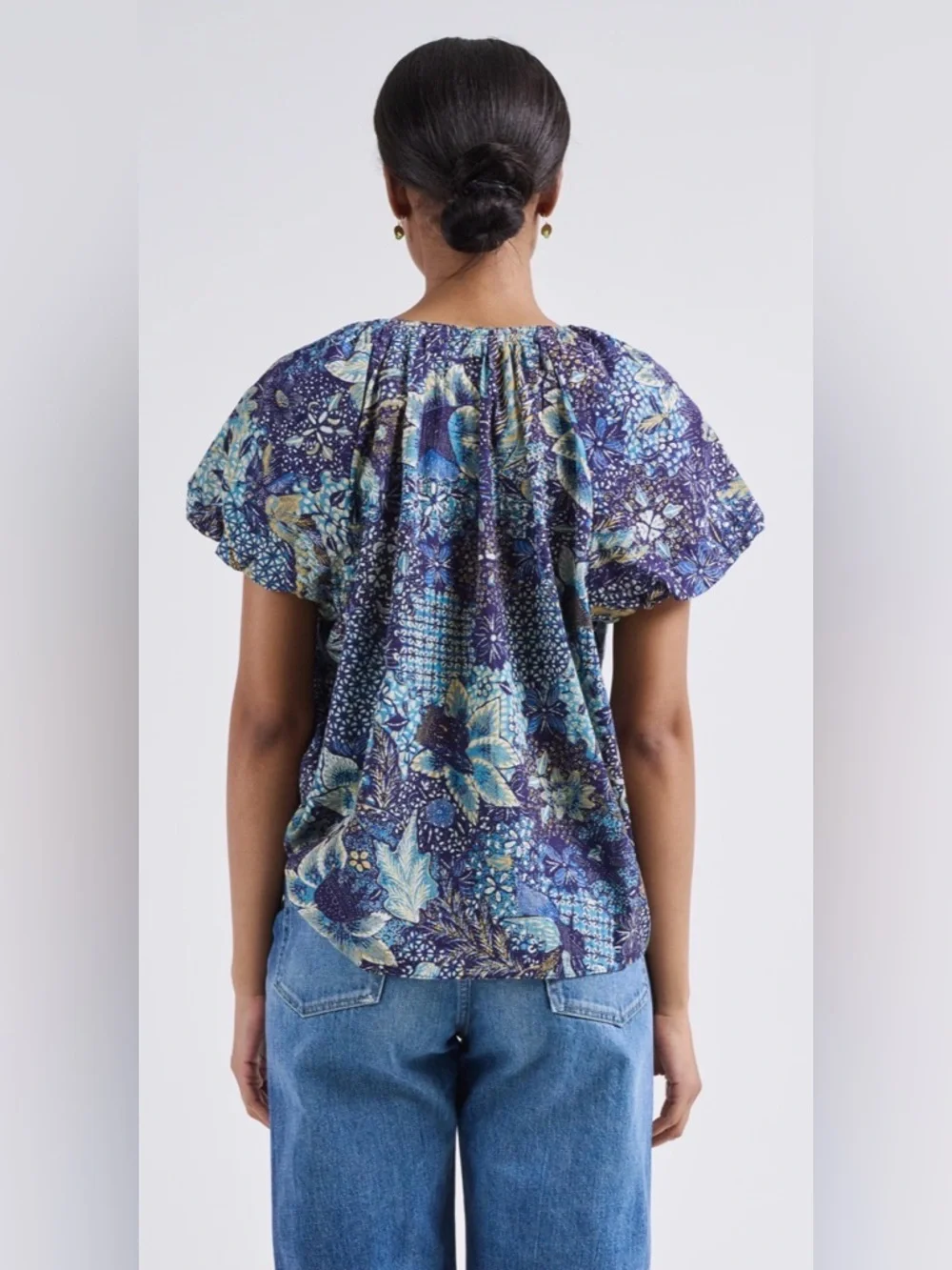 Ulla Johnson NWT Issa Portofino Short Sleeve Tunic Top Blouse Shirt **Size 6** - Picture 5 of 10